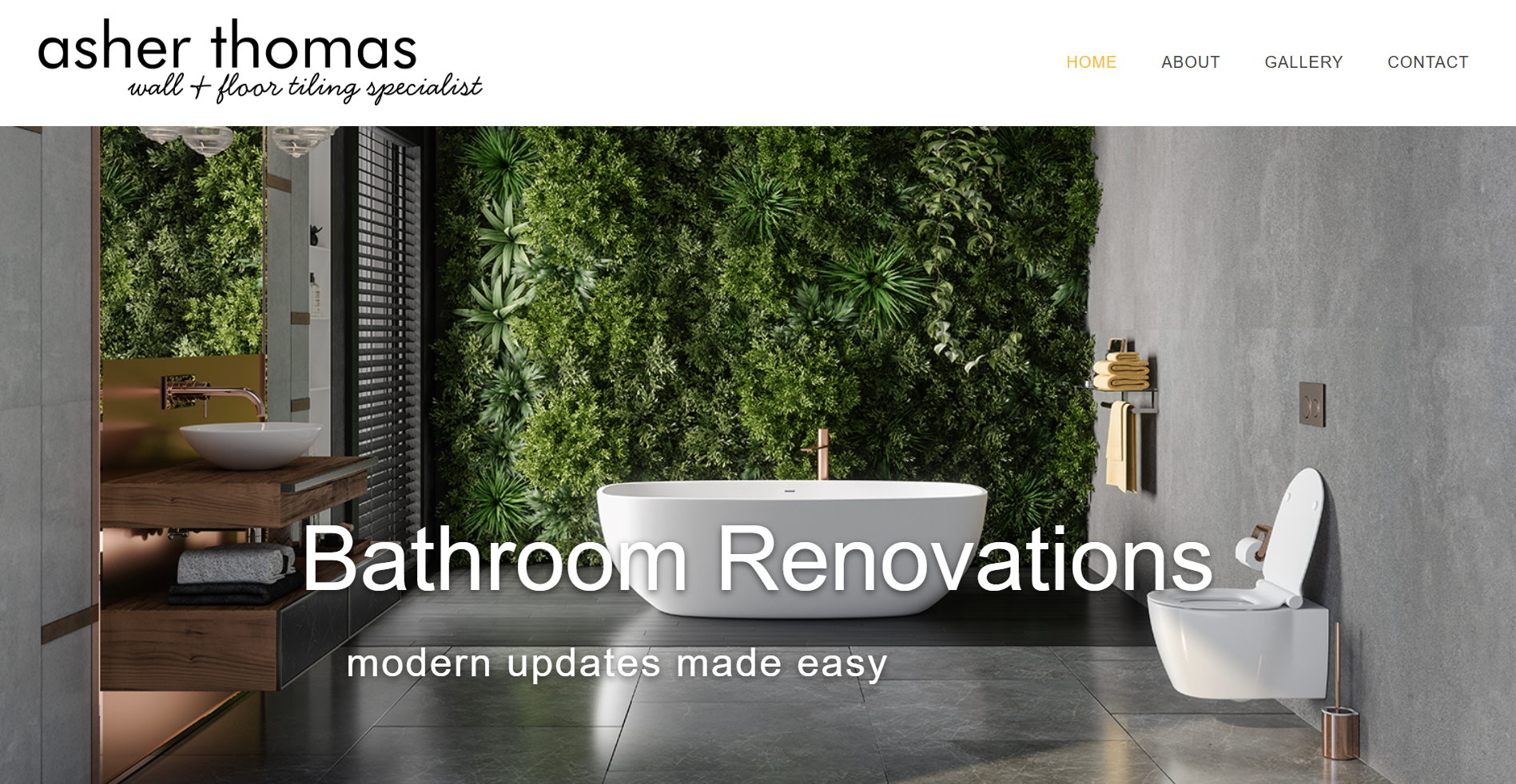 Asher Thomas Tiling website preview